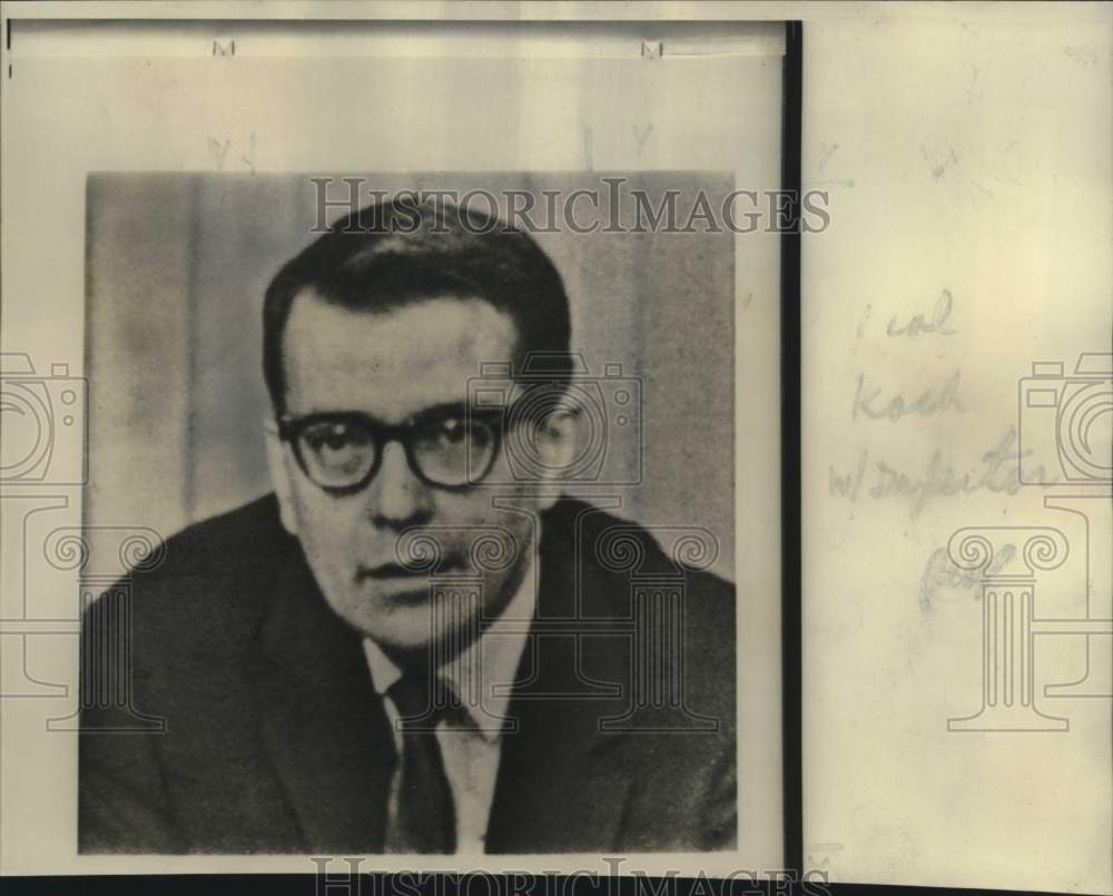 1966 Press Photo Harold M.Koch, Roman Catholic priest, defects to Moscow. - Historic Images