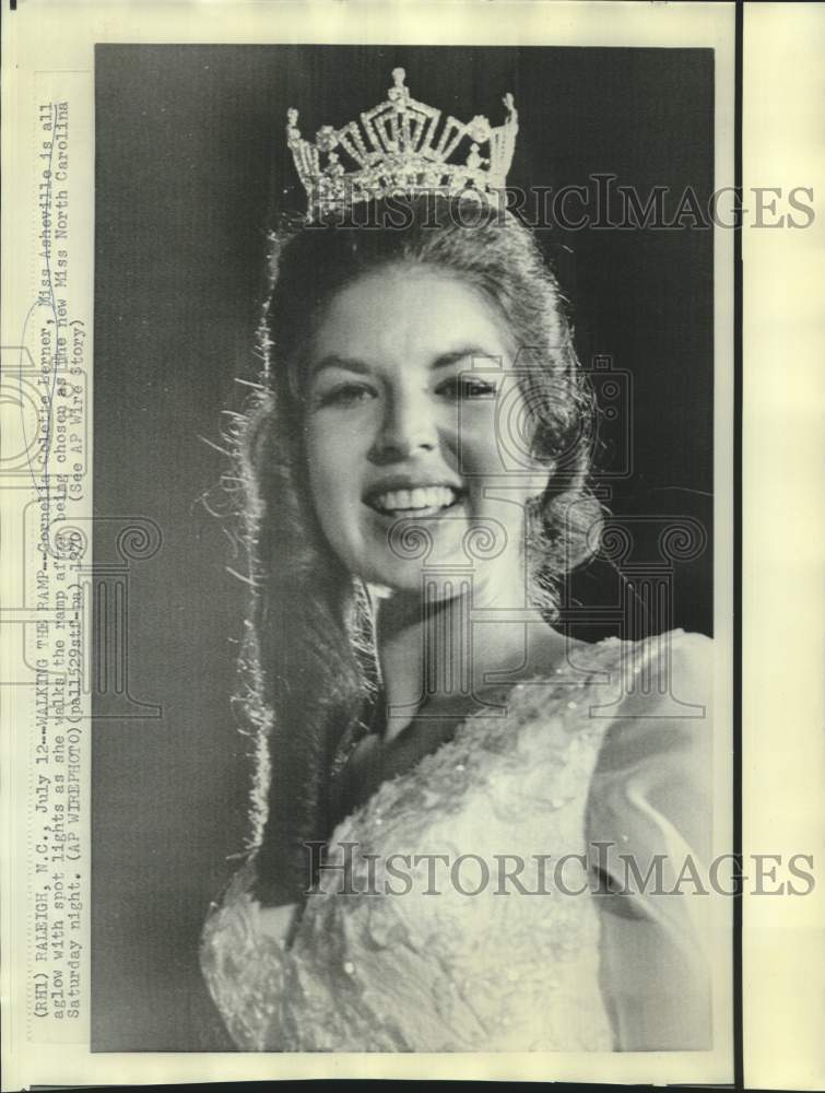 1970 Cornelia Colette Lerner walks ramp as Miss North Carolina - Historic Images