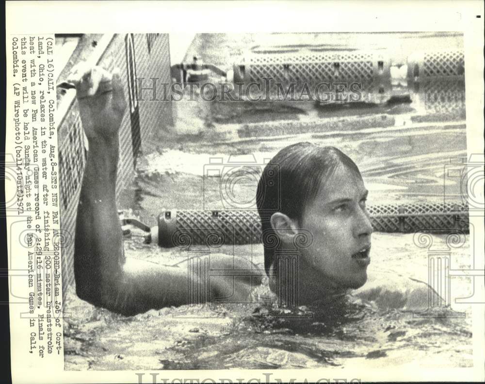 1971 Brian Job at Pan American Games in Cali, Colombia - Historic Images