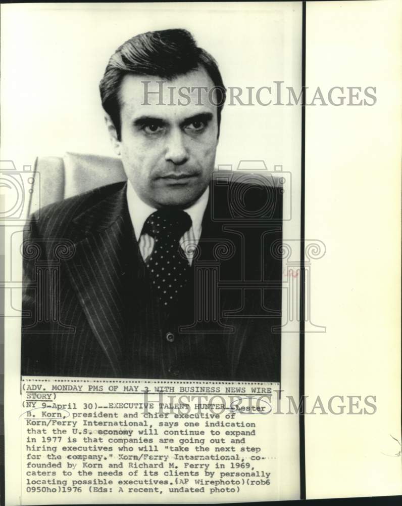 Korn/Ferry International President and CEO, Lester B. Korn - Historic ...