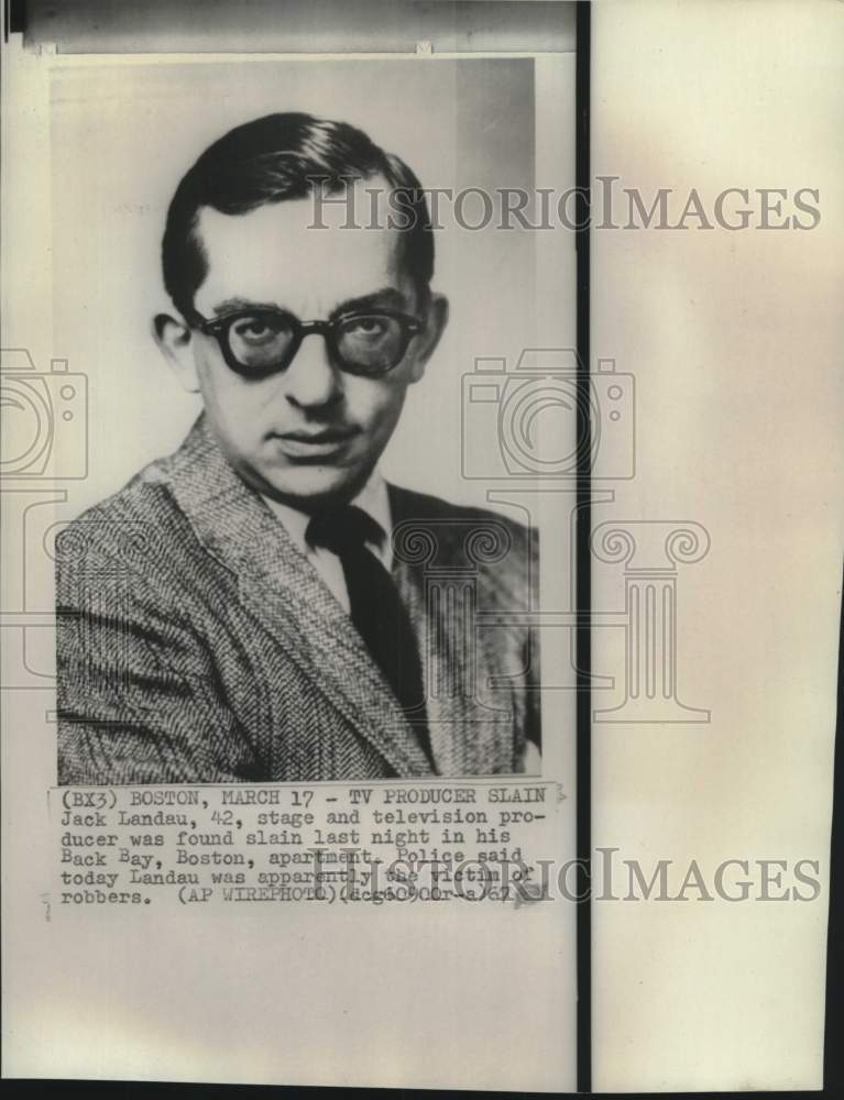 1967 Jack Landau, stage and television producer. - Historic Images