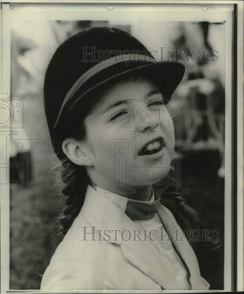 1966 Caroline Kennedy at annual New Vernon, New Jersey horse show - Historic Images