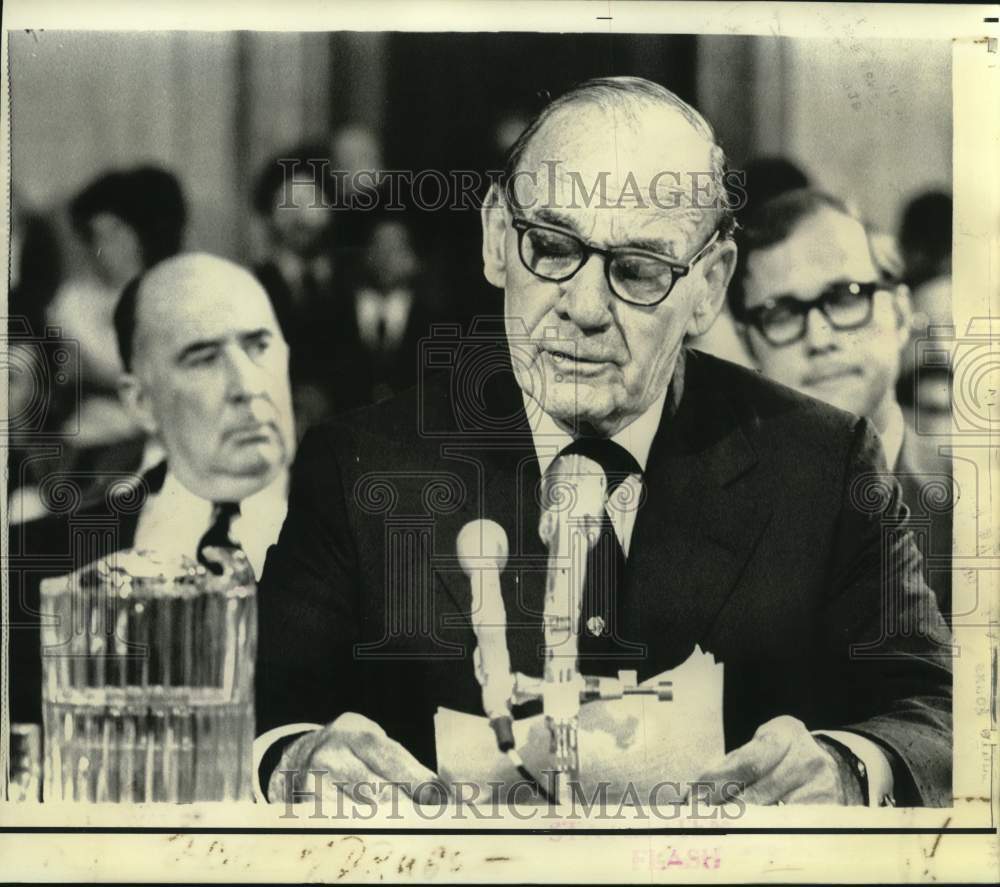 1971 Senator John McClellan, Joint Government Operations witness - Historic Images