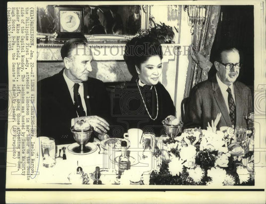 1973 Press Photo Philippines Imelda Marcos attends luncheon with Senators-Historic Images