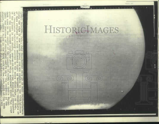 1969 Press Photo Craters at edge of south polar cap of Mars - now20131-Historic Images