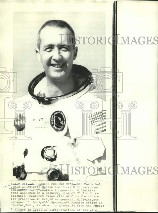 1970 Press Photo Air Force Colonel James McDivitt promoted to Brigadier General-Historic Images