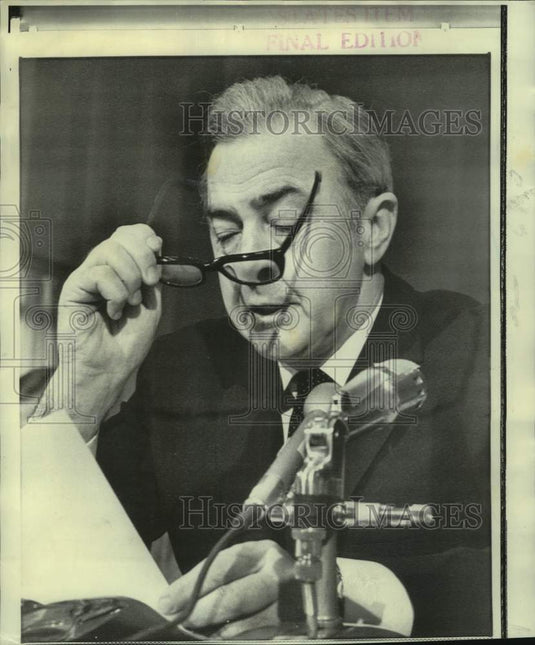 1970 Senator McCarthy before Senate panel hearings on Vietnam policy - Historic Images