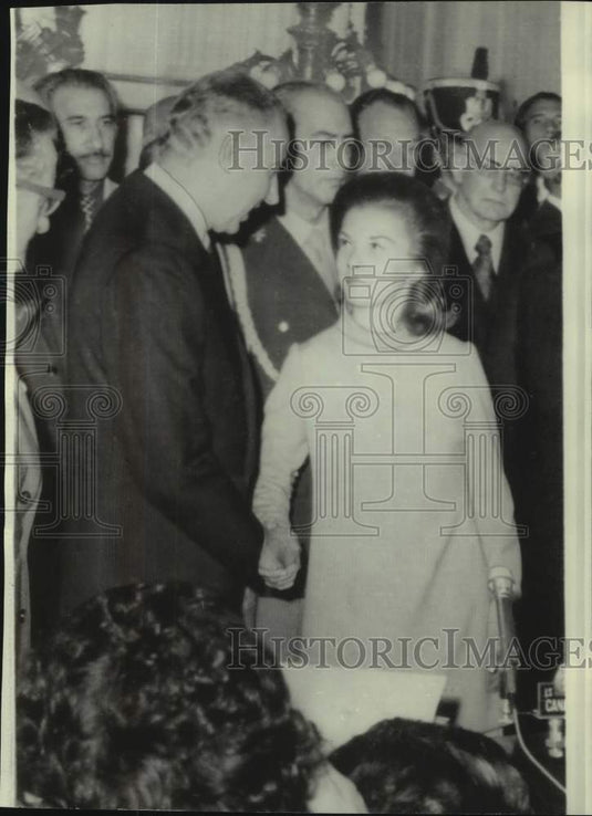 1975 Argentine's President Peron and Luder at Government House event - Historic Images