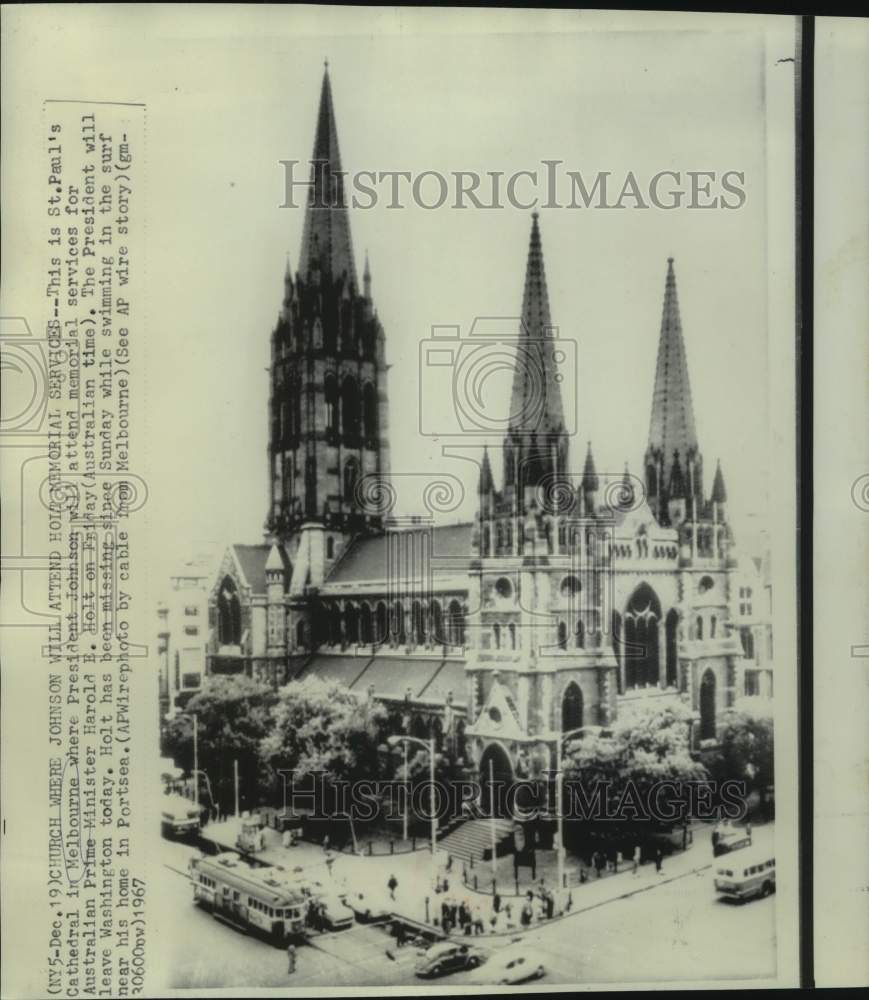 1967 St. Paul&#39;s Cathedral in Melbourne, Australia - Historic Images