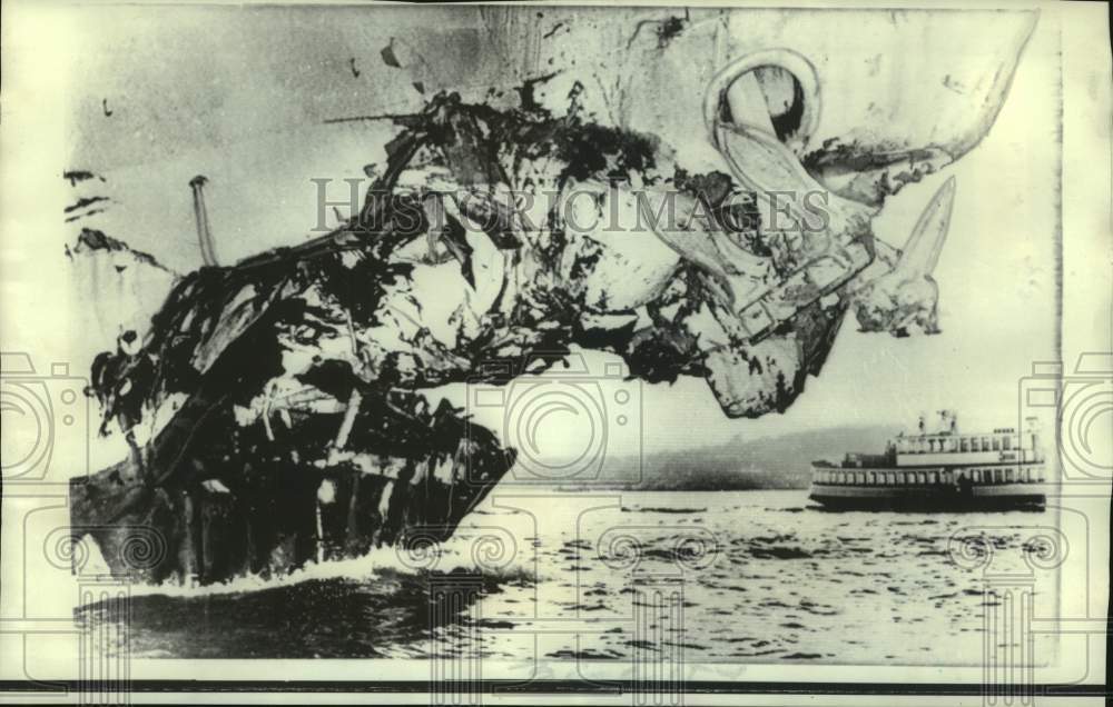 1964 Australian carrier Melbourne involved in another collision-Historic Images