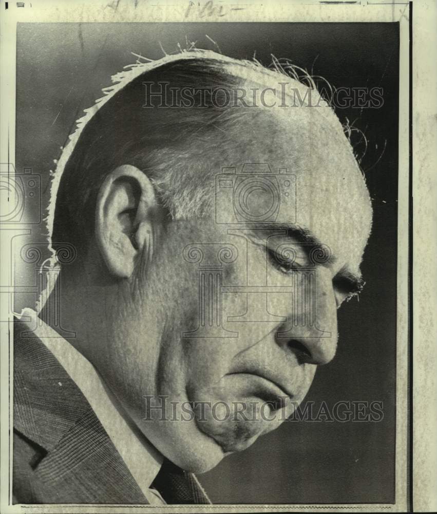 1971 Attorney General John Mitchell at Washington news conference - Historic Images