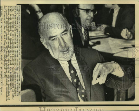1972 Former Attorney General John Mitchell at Senate Judiciary - Historic Images
