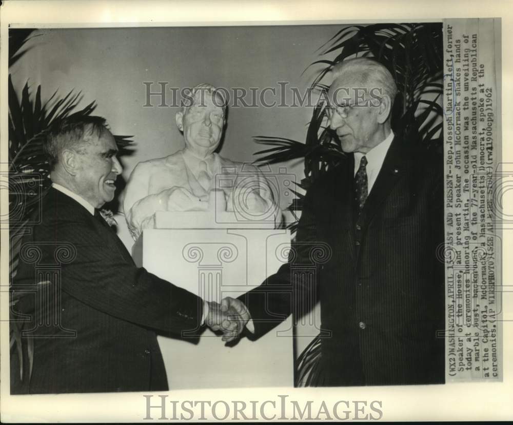1962 Past and Present Speakers of the House, Martin and McCormack - Historic Images