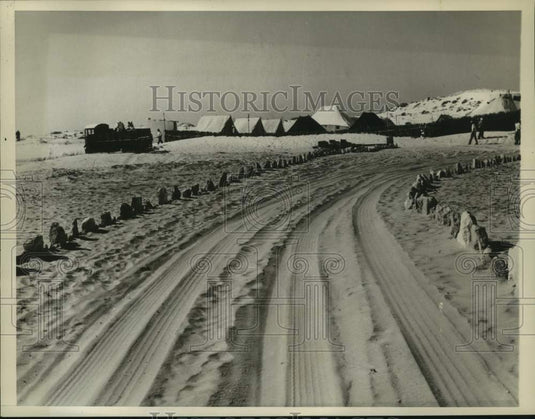 1960 Libyan desert oil campsites-Historic Images