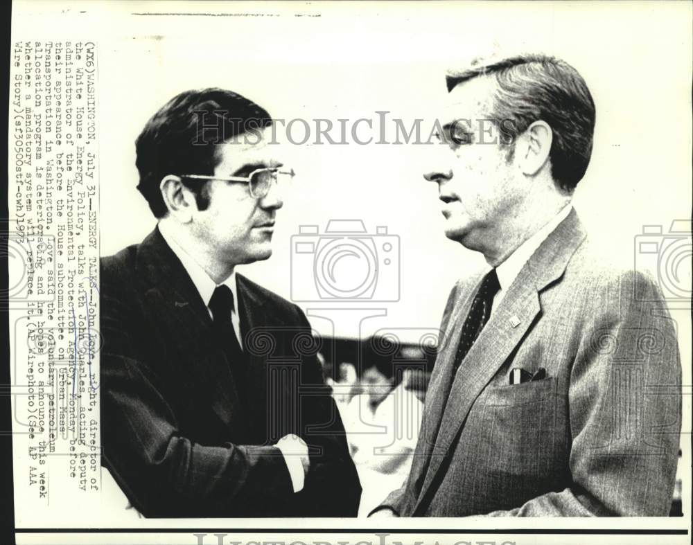 1973 John Love and John Quarles appear at House subcommittee - Historic Images