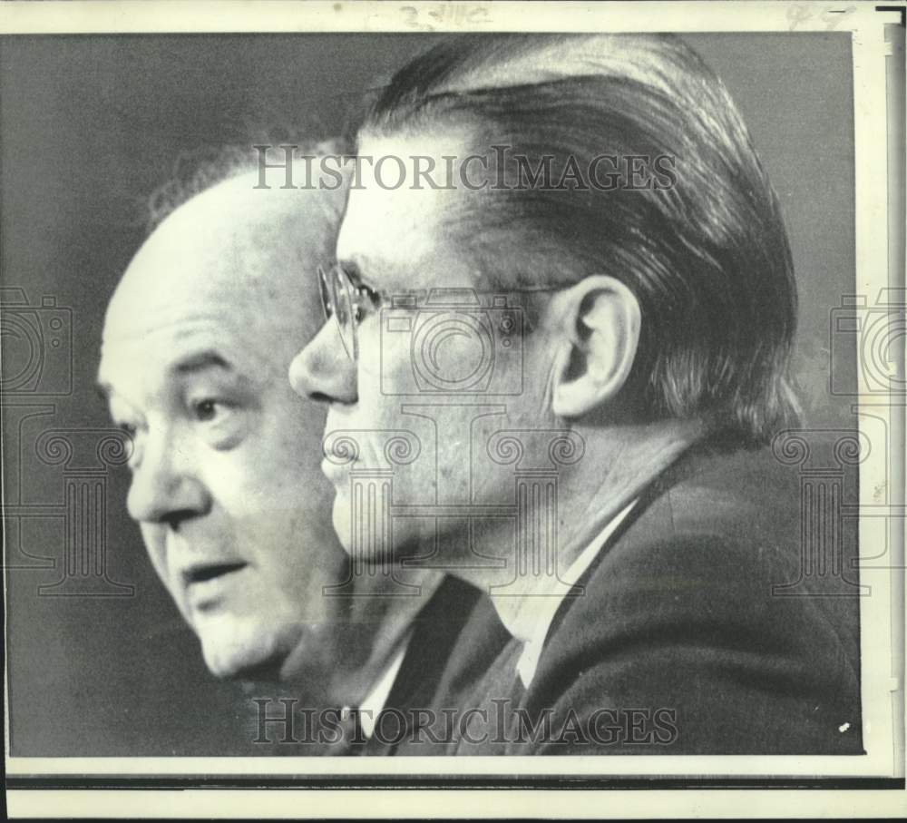 1968 Defense Secretary McNamara and Dean Rusk on "Meet the Press" - Historic Images