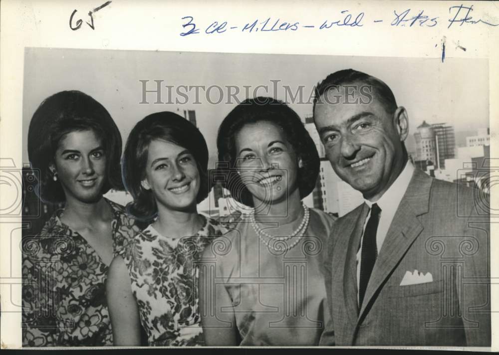 1964 New York&#39;s Representative William Miller poses with family - Historic Images