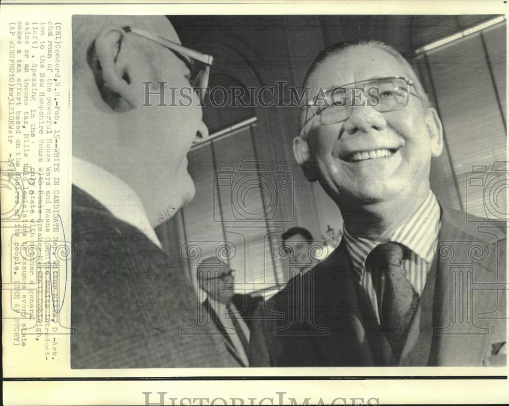 1972 House Ways and Means Chairman Representative Wilbur Mills of AR - Historic Images