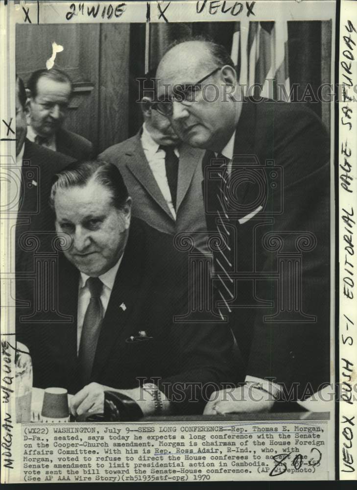 1970 Representatives Thomas Morgan and Adair at Foreign Affairs - Historic Images