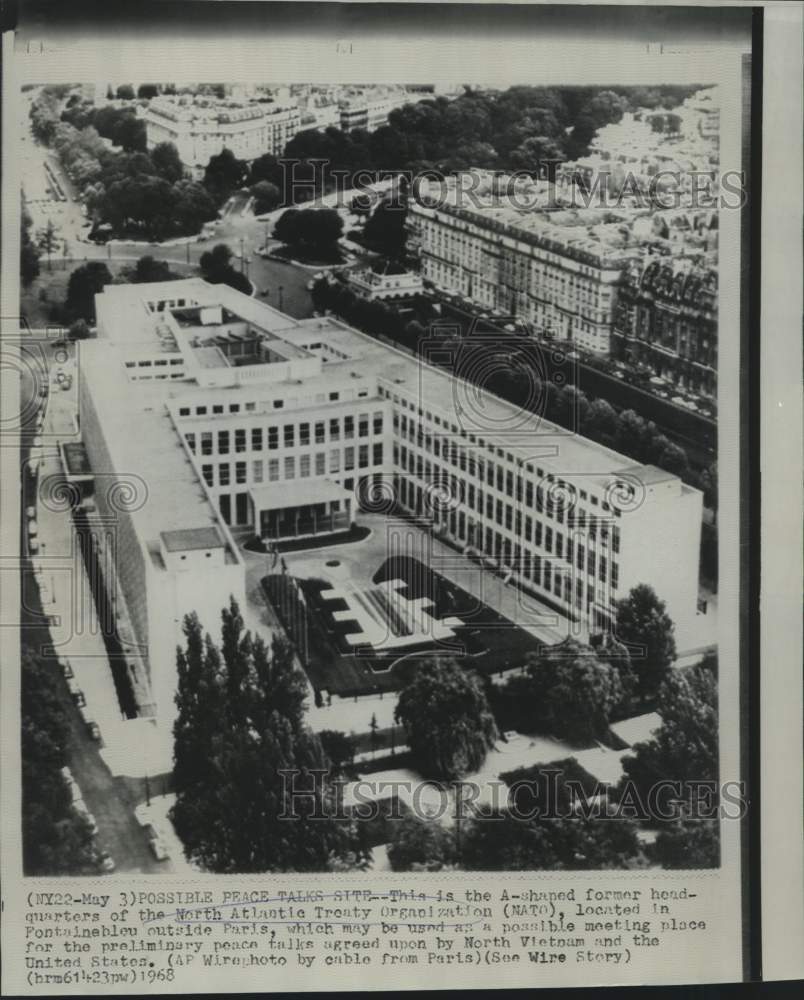 1968 Former Paris NATO headquarters used for Peace Talks - Historic Images