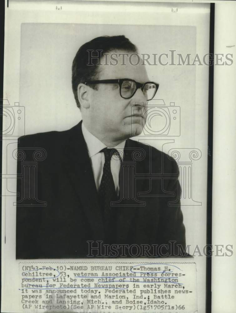 1966 AP correspondent Ochiltree named Federated Newspapers chief - Historic Images