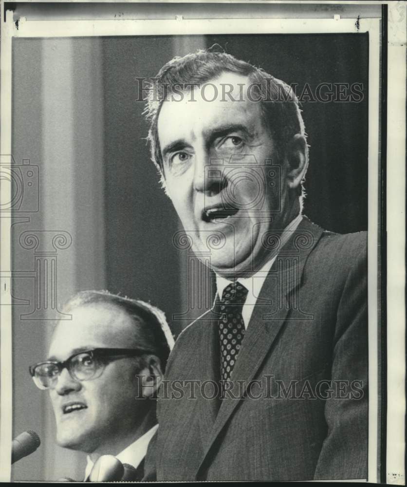 1968 Press Photo Edmund Muskie and James O&#39;Hara appear at Congress joint session-Historic Images