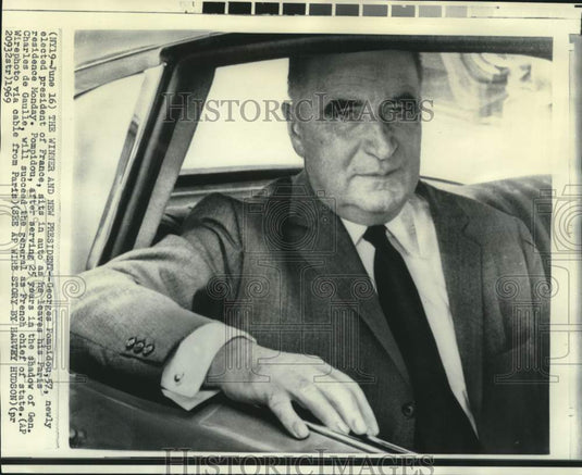 1969 Press Photo Newly Elected French President Georges Pompidou - now38759-Historic Images