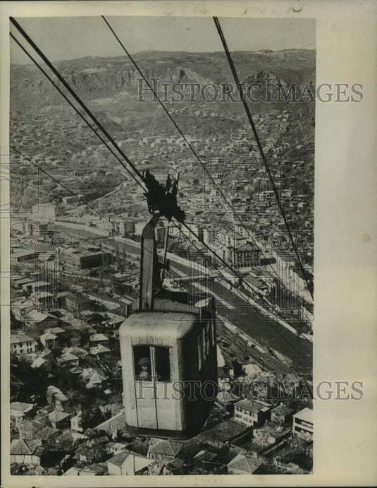 1960 Manganese Ore Cable Car in Chiatura, Russia-Historic Images
