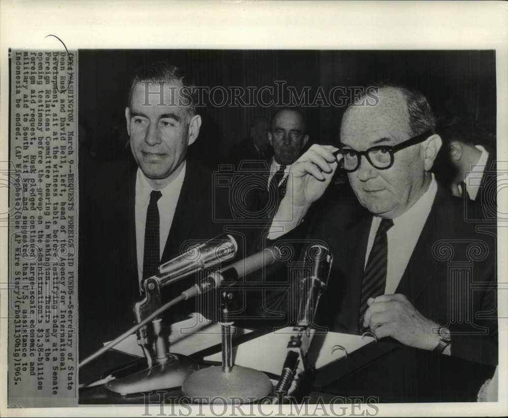 1965 Secretary of State, International Development Agency at Senate-Historic Images