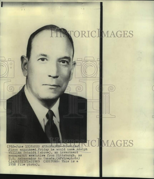 1958 Adolph William Smith Named as U.S. Ambassador to Canada-Historic Images