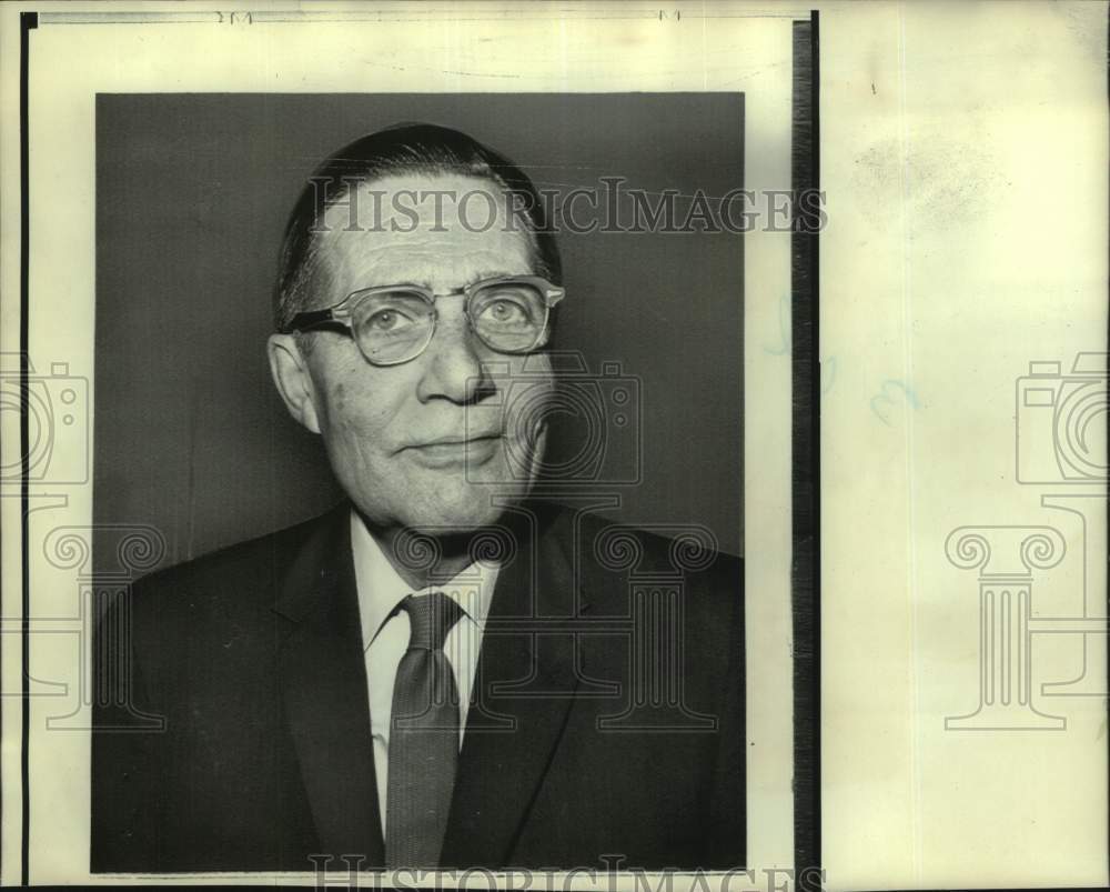 1971 Press Photo U.S. Senator from Vermont, Winston L. Prouty - Historic Images