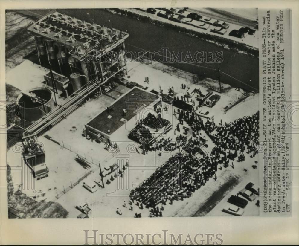 1961 1st U.S. Salt Water Conversion Plant Opening Dedication, Texas-Historic Images