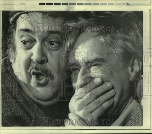 1974 Actor Zero Mostel, Director Burgess Meredith in Rehearsal - Historic Images