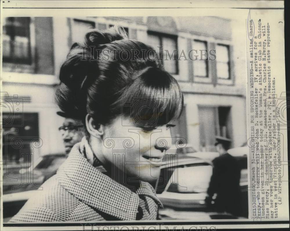 1967 Sharon Percy at the Woman&#39;s Athletic Club luncheon in Chicago-Historic Images