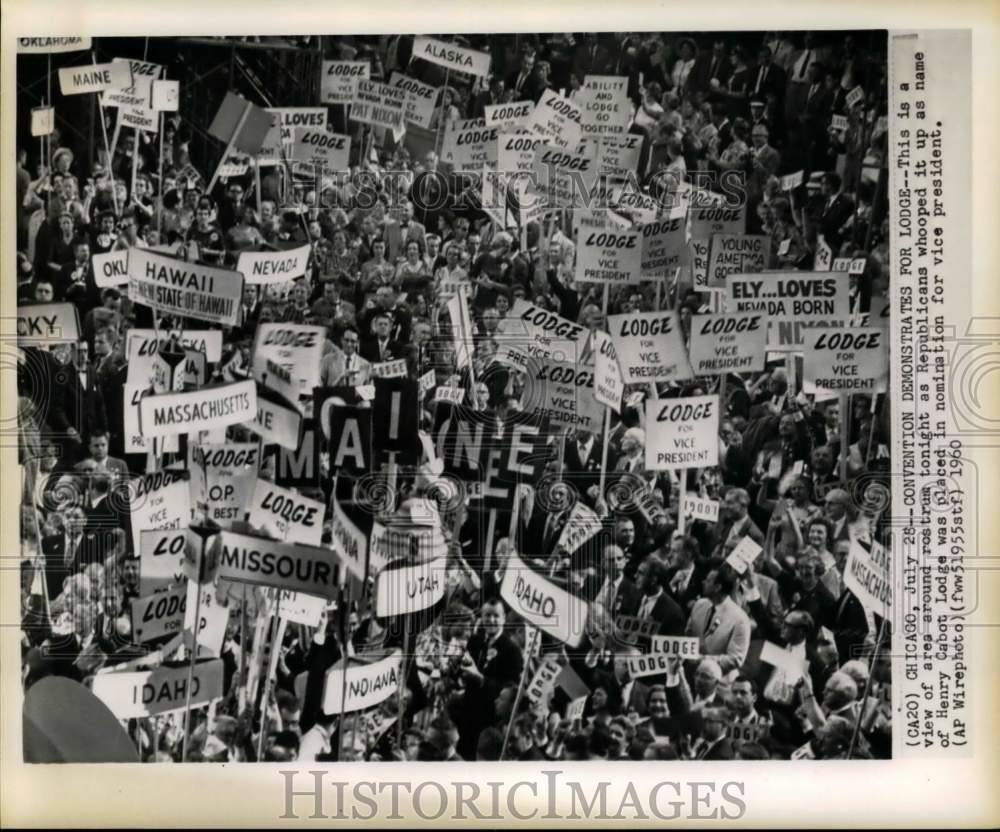 1960 Republicans celebrate nomination of Henry Cabot Lodge-Historic Images