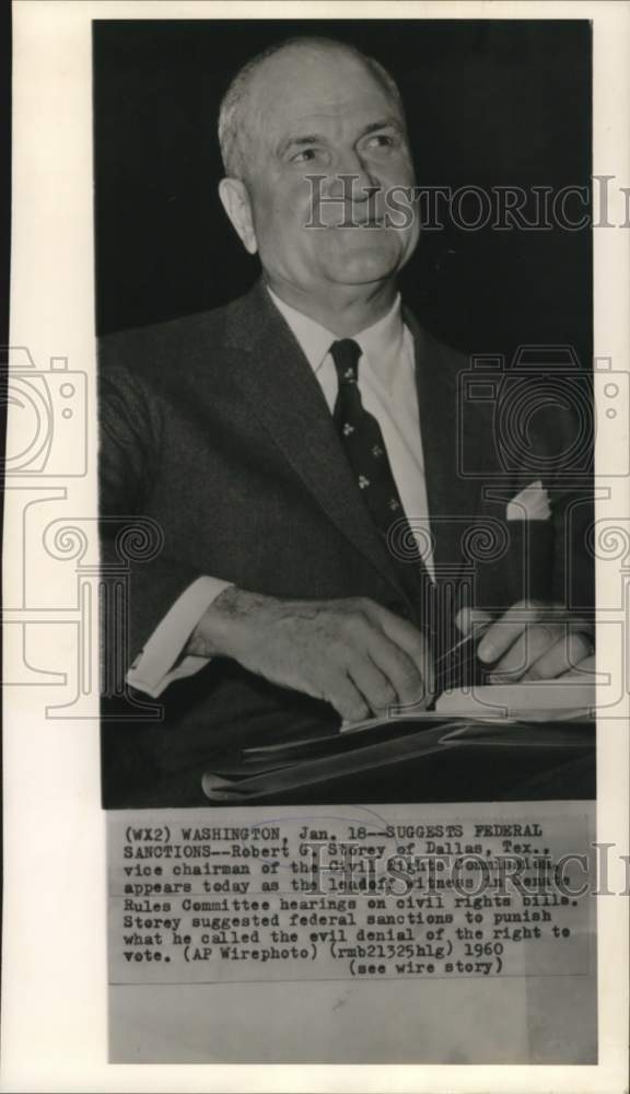 1960 Press Photo Robert Shorey, vice-chairman of the Civil Rights Councilmen - Historic Images