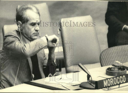1975 Driss Slaout, Morocco's Ambassador to United States - Historic Images