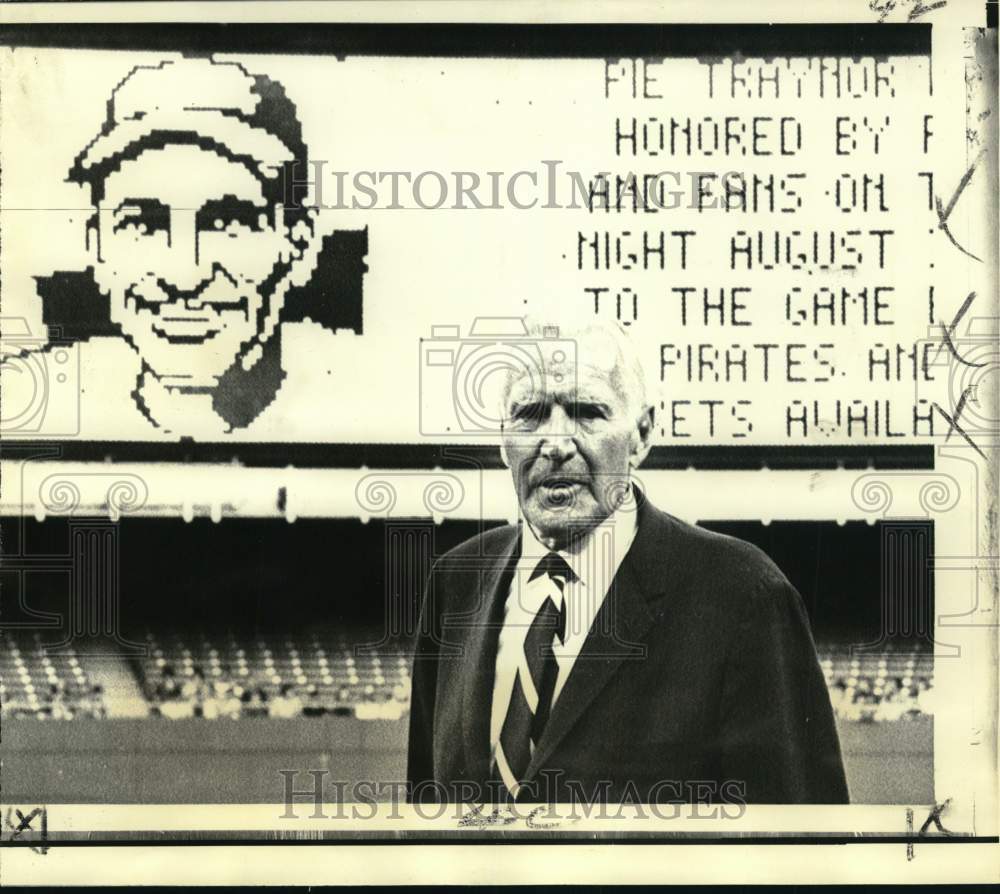 1971 Press Photo Harold &quot;Pie&quot; Traynor, Former Pirates Baseball Player- Historic Images