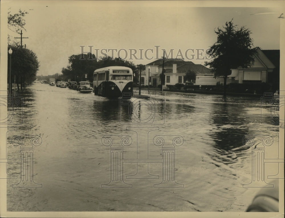 1948 Press Photo Hurricane New Orleans, Gentilly Neighborhood - nox00485-Historic Images