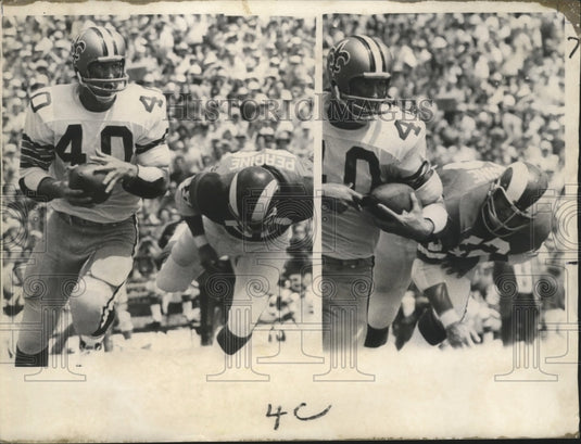 1971 Press Photo New Orleans Saints' running back Hoyle Granger vs. Rams- Historic Images