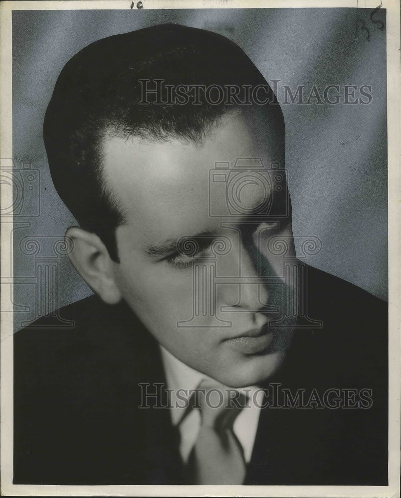 1950 Press Photo Eugene Altschuler, concertmaster for New Orleans, headshot-Historic Images