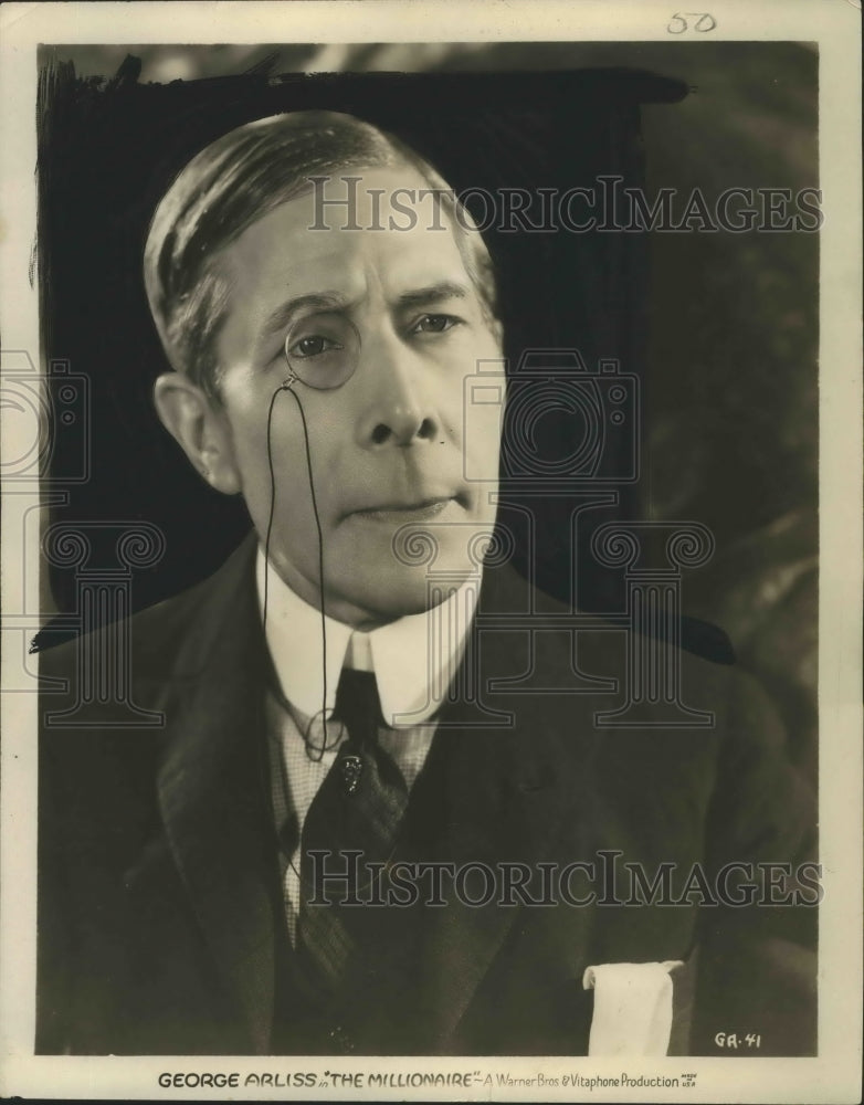 Press Photo George Arliss in &quot;The Millionaire&quot; - nox03376- Historic Images