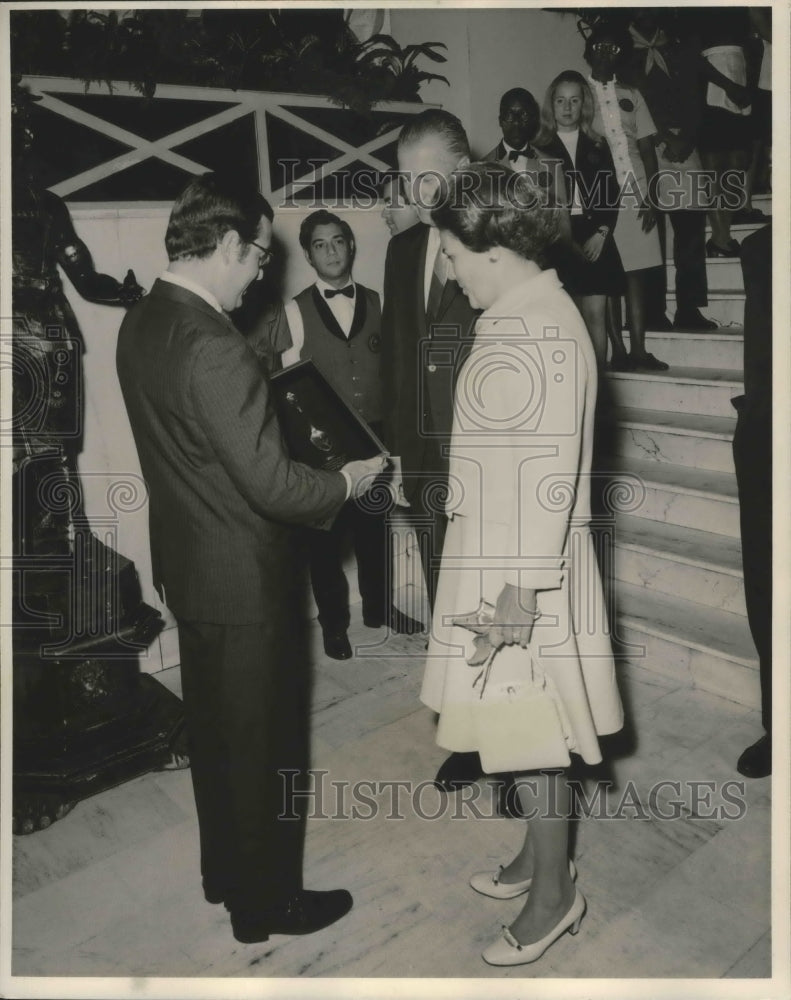 1968 Press Photo Vice President and Mrs. Spiro T. Agnew at Royal Orleans Hotel.-Historic Images