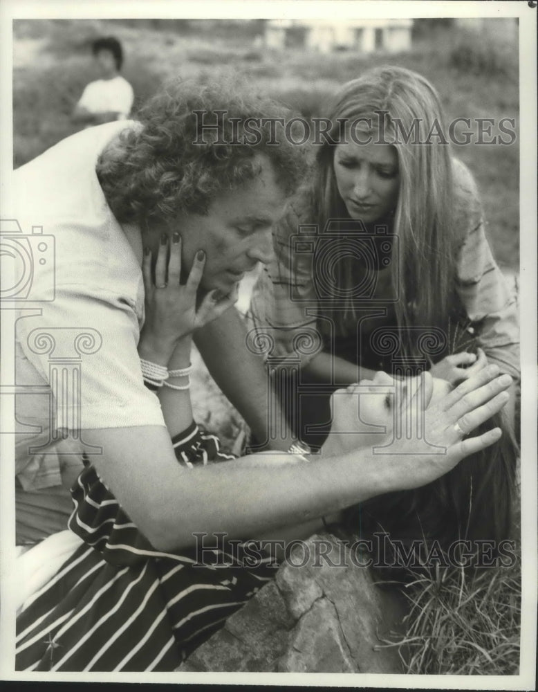 1981 Press Photo Rod Arrants and Marcia McCabe on Search for Tomorrow. - Historic Images