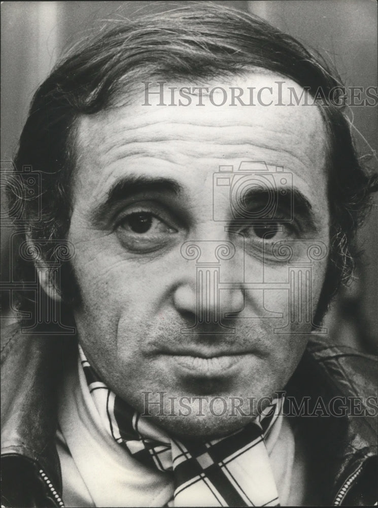 1983 Press Photo Charles Aznavour, French singer, songwriter and actor. - Historic Images