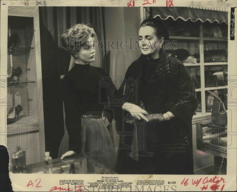 1981 Press Photo Tuesday Weld and Mary Astor in &quot;Return to Peyton Place&quot; - Historic Images