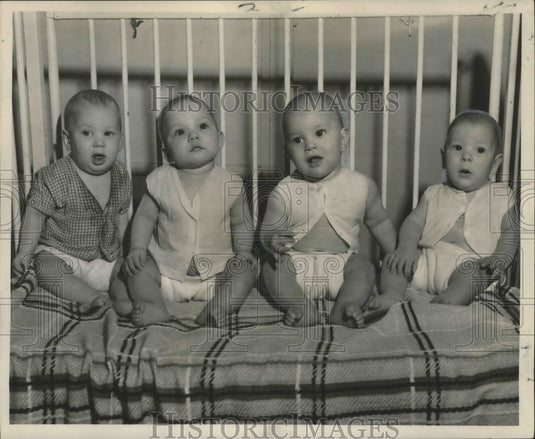 1958 Press Photo Babies available for adoption at maternity home in New Orleans. - Historic Images