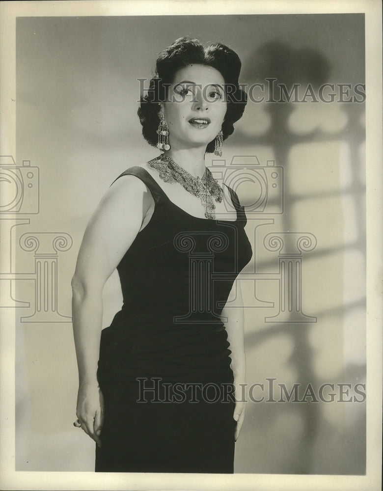 1960 Press Photo Soprano Singer Mimi Benzell in The Dick Clark Show - Historic Images