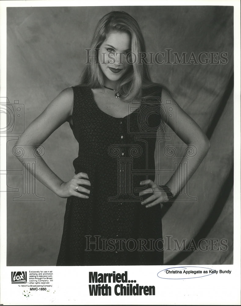 1993 Press Photo Christina Applagate Plays Kelly Bundy on Married With Children - Historic Images