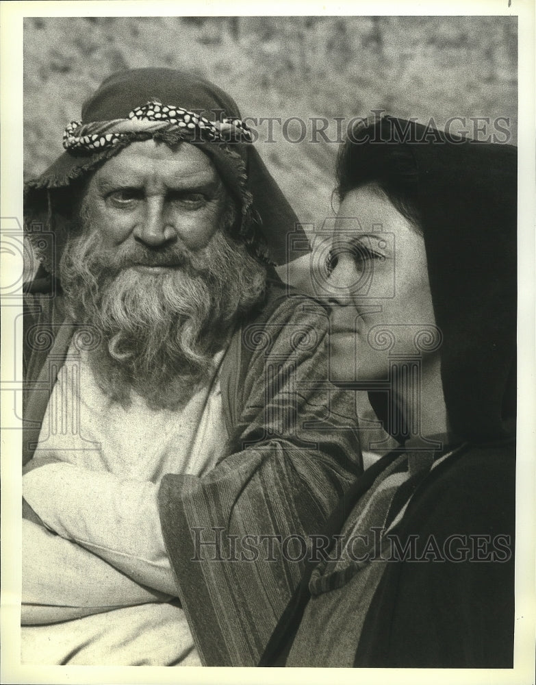 1979 Press Photo Richard Basehart &amp; Erin Moran in Greatest Heroes of the Bible-Historic Images